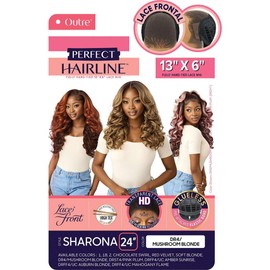 Outre Lace Front Wig - Perfect Hair Line 13X6 - Sharona (DARK BROWN 2)