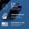 Tempur-Pedic All-Purpose Memory Foam Travel Pillow, Peanut-Shaped Lumbar Pillow for