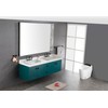 LOPOO Oval Ceramic Self-Rimming Bathroom Sink, Modern Design with Stain