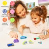 Fridge Magnets for Kids,Large Size Magnetic Vehicles,Puzzle Vehicles Magnets for