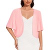 CHICALLURE Shrugs for Women Open Front Bolero Tops Sheer Cardigans