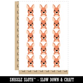 Baby Pocket Kangaroo Joey Temporary Tattoo Water Resistant Fake Body Art Set Collection - 15 2" Tattoos (1 Sheet)