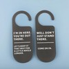 CENWA 2 Pcs Funny Do Not Disturb Sign Work Door