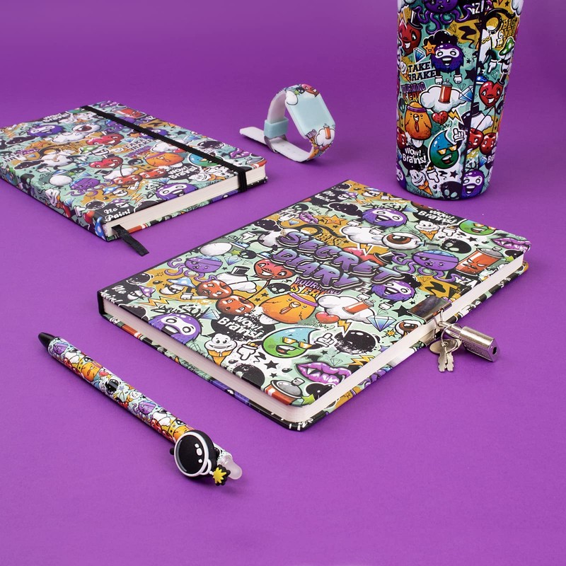 I-TOTAL ® - Secret Diary with Padlock and Two Keys