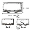 UpAuto 2PCS Car License Plate Frame American Standard License Plate