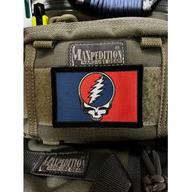 2x3 Steal Your Face Morale Patch-. Custom Patches by Redheadedtshirts Made in The USA