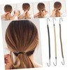 OHPHCALL 15pcs Elastic Hair Ties Lightweight Bungee Hooks for Ponytails
