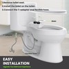 Terapaton Toilet Bidet With Left/Right Side Reversible Design, Fresh Water,