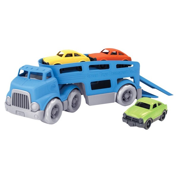Green Toys Car Carrier Vehicle Set Toy, Blue, Standard
