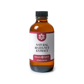 Savory Spice Natural Hazelnut Extract - Real Hazelnut Flavoring for Coffee, Syrup, Baking, Cooking, and Desserts - Sugar-Free, Gluten-Free, Vegan (4 fl oz)