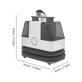 YIYIONCE Carpet Cleaner Machine 450W Upholstery Cleaner Portable Carpet Spot and Upholstery Cleaner Lightweight Carpet Cleaner with Wheels Small Extractor Vacuum for Sofa Pet Hair Home Use| US STOCK