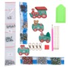 4Pcs Diamond Painting Keychain DIY Luggage Ornaments Art Crafts Christmas