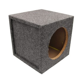 IMC Audio PPA12SS 12 Inch Car Speaker Box Enclosure - 12" Subwoofer Box for Great Sound Quality Home & Vehicle Car Speakers 12 Inch Speaker Terminal One 12" Sub Box - Charcoal