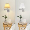 TRLIFE Wall Sconce Plug in, Dimmable Wall Sconces Set of