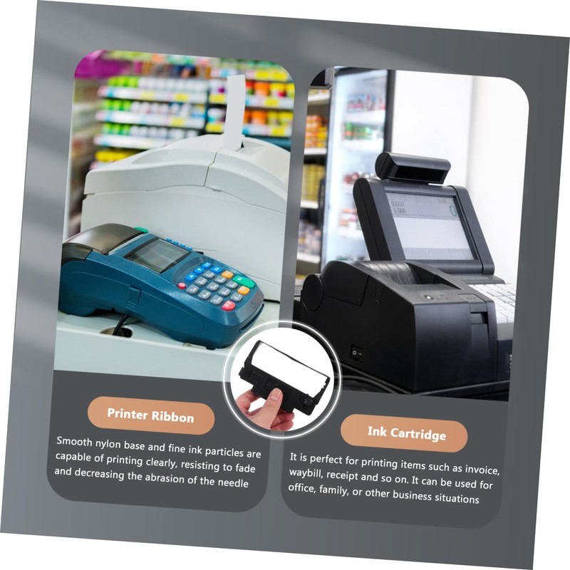 KICHOUSE 10pcs Ink Ribbon Replacement for Cash Registers Compatible and