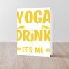 CafePress Meditation Some Girls Do Yoga And D Greeting Cards