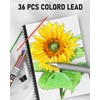 Nicpro 45PCS Black & Silver Metal Mechanical Pencil Set in