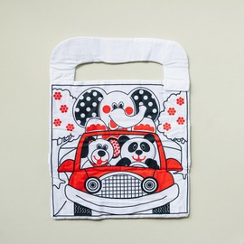 Car Toys for Babies - Infant Car Seat Toy with High Contrast Colors, Reversible Design, Baby Safe Mirror and Storage Pocket - Easy to Attach and Clean, Infant Carseat Toy