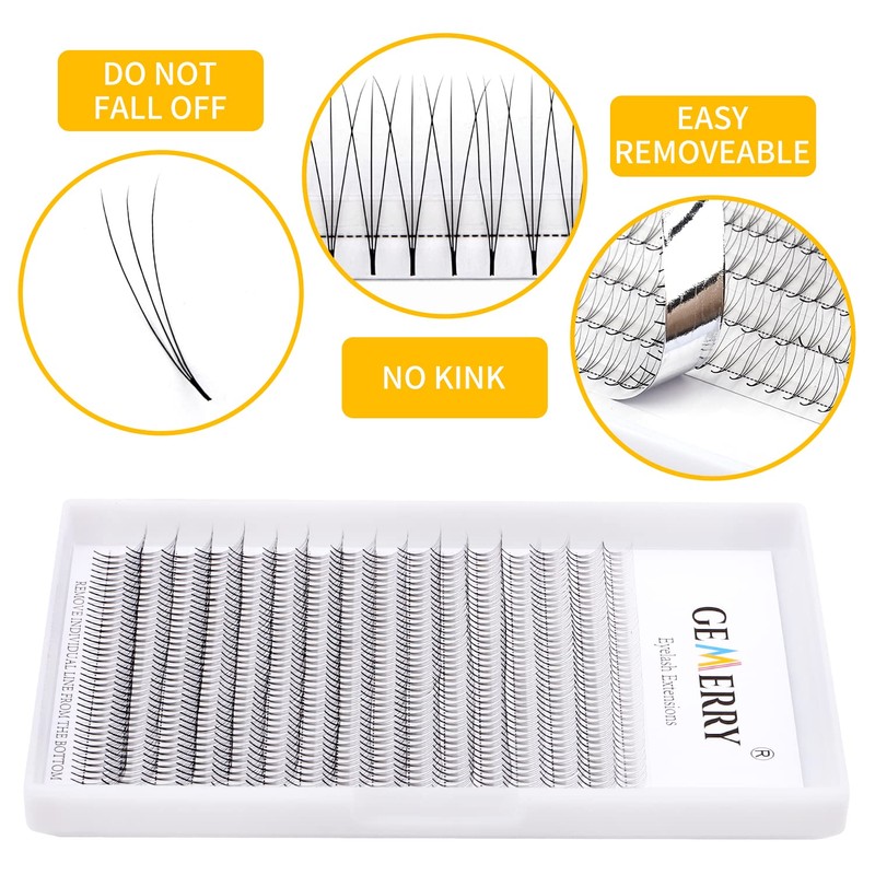 GEMERRY Big Box 3D 5D Ready-to-Use Fan Volume Lashes (8-15