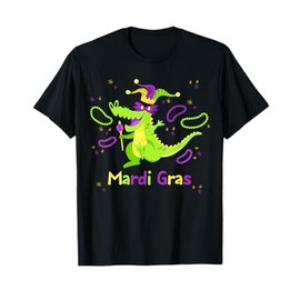 Funny Carnival Alligator Mardi Gras 2020 Parade Party Gift T-Shirt