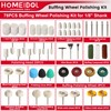 78PCS Buffing Wheel for Dremel Polishing Kit, HOMEIDOL 1/8" Shank