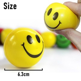 3 Pcs Hand Exercise Stress Balls Stress Relief Ball Anti Stress Balls Smiley Squeezers for Relieving