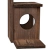 Relaxdays 1 x Wooden Squirrel Feeder, 2 Entrances & Seating