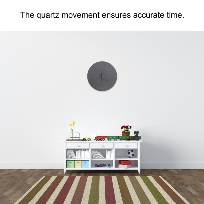 Nordic Style Simple Wooden Wall Clock Quartz Movement Wall Clock