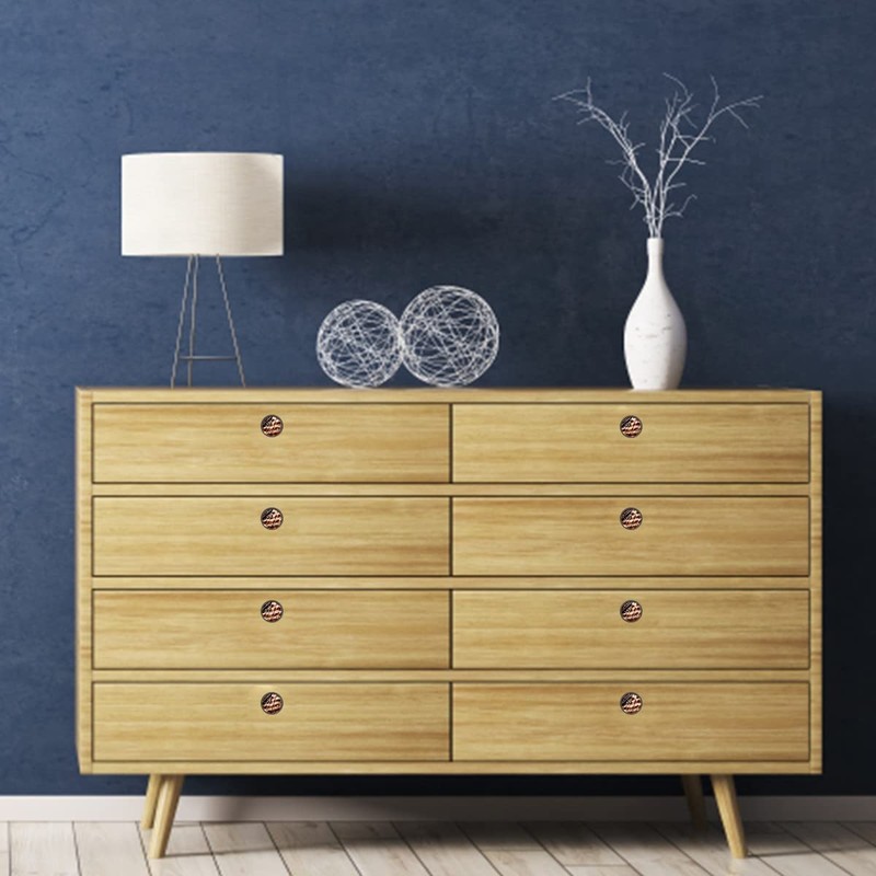 ZGONOHYE 4 Pcs Cabinet Drawer Knobs Old Rustic American USA