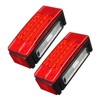 PHILTOP 1 Set Trailer Light LED Marker Lights Amber and