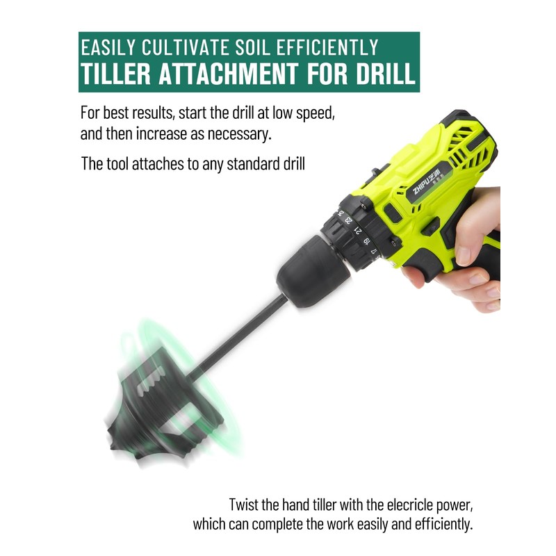 Venussar Earth Drill for Drill, Earth Drill for Cordless Screwdriver,