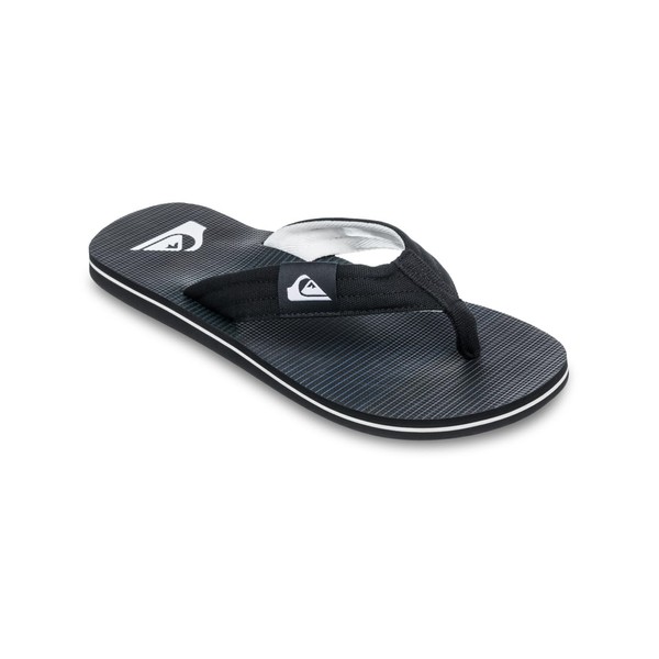 Quiksilver Men's Molokai Layback Flip Flops Sandal Black Connect Size