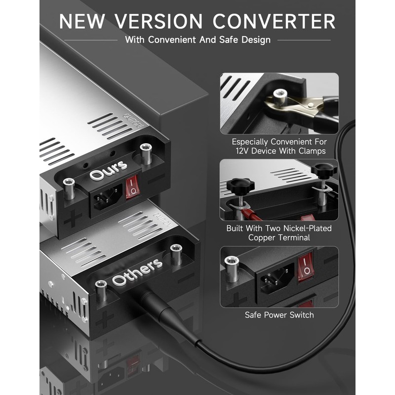 ALITOVE 5V 60A Power Supply 300W AC to DC Converter