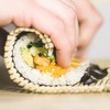 LUTER 9x9.5 Inch Natural Bamboo Sushi Rolling Mat Sushi Making