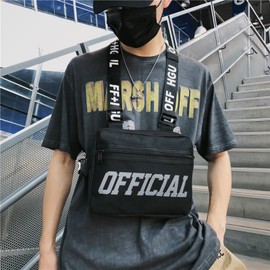 Maizoon Chest Pack for Men Featuring Versatile Running Vest Stylish and Functional Backpack Ideal for Hiking Outdoor Adventures Running & Hip-Hop Outfits Black