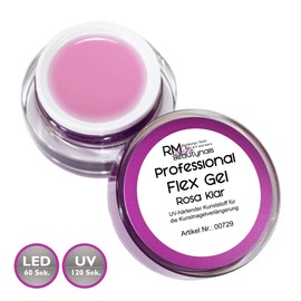 Profi Flexibles Aufbaugel Rosa Dickviskos Flexgel Nagelgel UV LED Gel 1x 15ml (1er Pack)