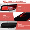 amayum Smoked Black Tail Light Lamp Cover Front Headlights Cover