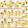 GASHER 26PCS Brass Pipe Fitting Kit, Hex Bushing, Reducer Adapter,