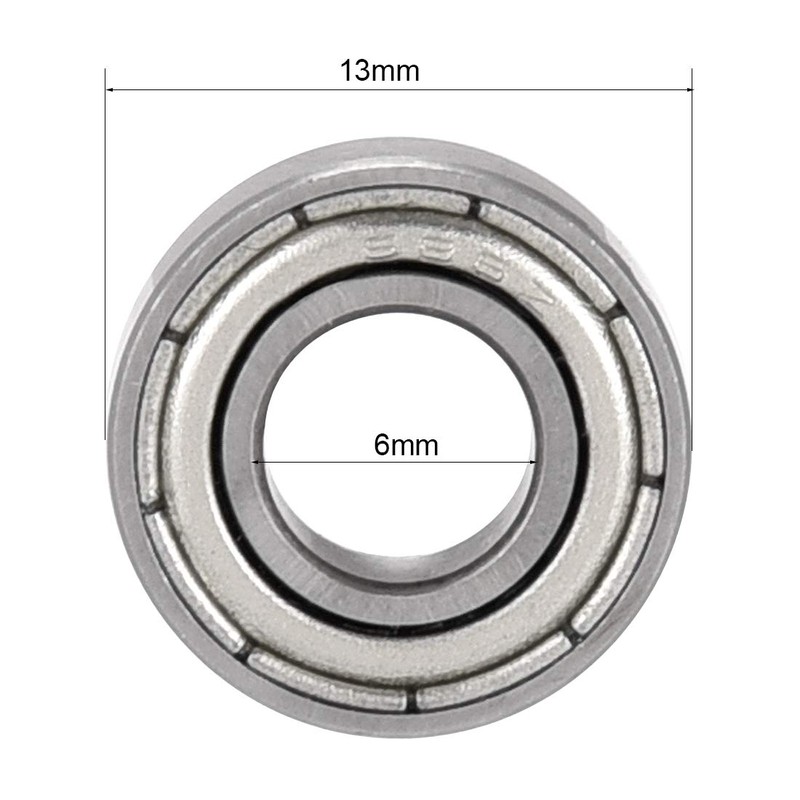 sourcing map 686ZZ Ball Bearing 6mm x 13mm x 5mm