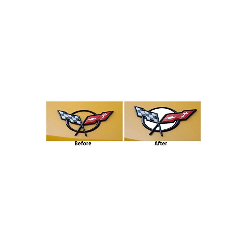 1997-2004 Corvette Front/Nose and Rear Emblem Inserts