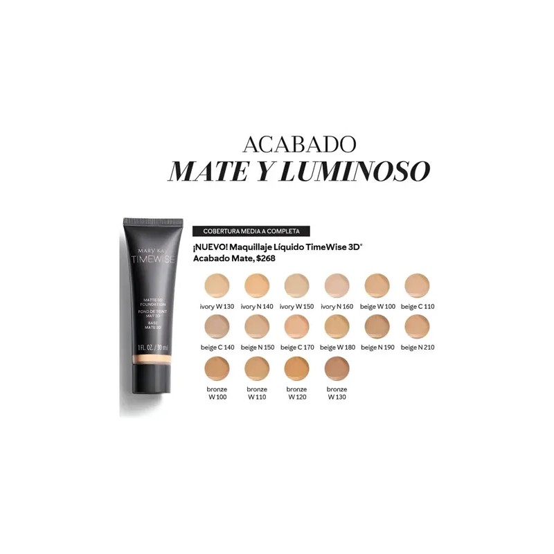 Maquillaje Liquido Time Wise 3d Mary Kay Envio Full