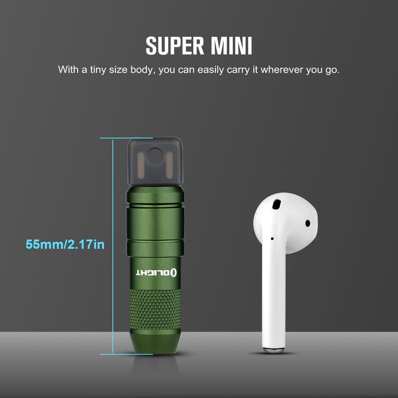 OLIGHT IMINI 2 EDC Rechargeable Keychain Flashlight, 50 Lumens Compact