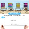 M METERXITY 6-Pack Towel Bands for Beach Chairs, Reusable Beach