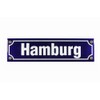 30x8 cm Hamburg Design Enamel Street Sign Door Sign Souvenir