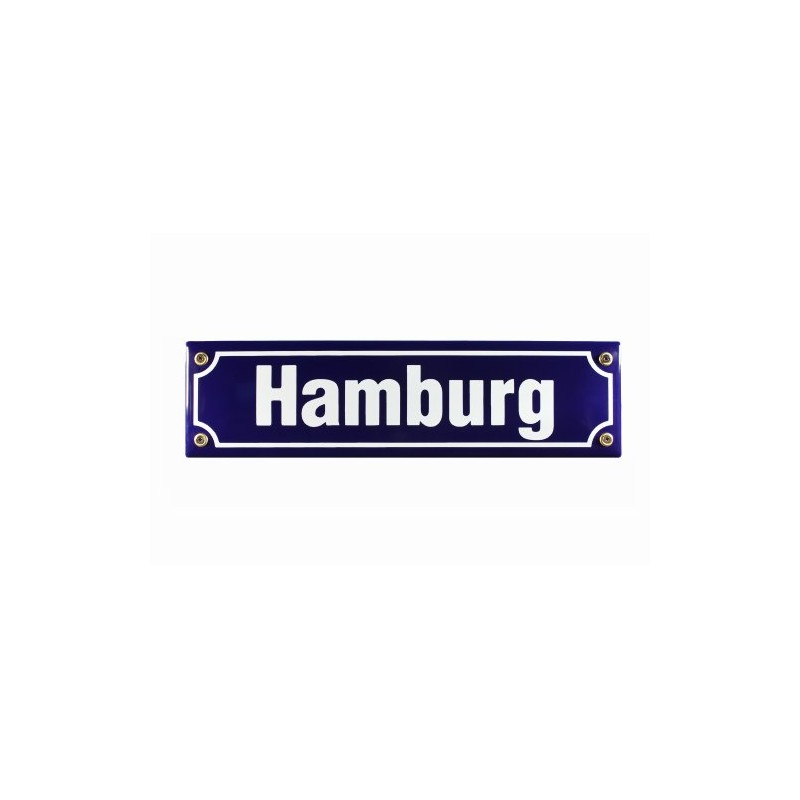 30x8 cm Hamburg Design Enamel Street Sign Door Sign Souvenir