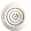 HBW 6" Round Ceiling Diffuser White Powder Coated with Outside