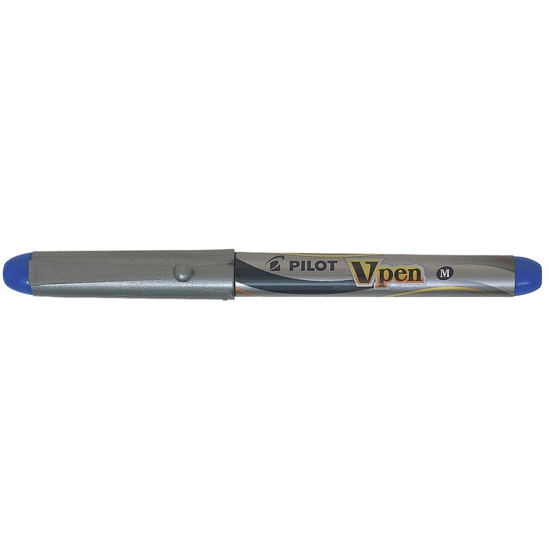 Pilot VPen Disposable Fountain Pen Silver Barrel 0.58 mm Tip