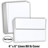 Hamilco Card Stock Blank Cards and Envelopes Flat 4" x