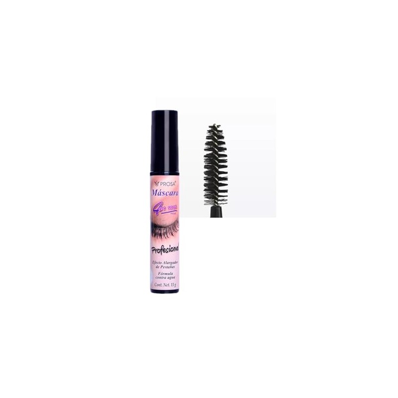 2 Máscara de Pestañas Profesional Prosa Negras Waterproof Delineador Líquido