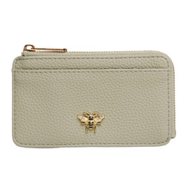 Alice Wheeler Bumble Bee Coin and Card Purse - Bath Collection - Vegan Leather (Pistachio)